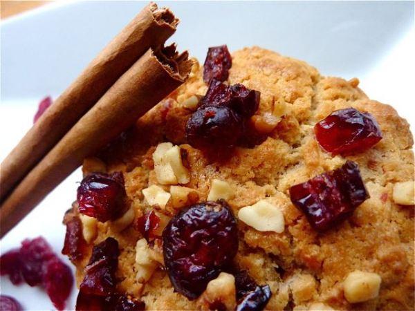 Muffins aux biscuits à thé et cranberries (canneberges)