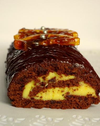 Bûche au chocolat et à l'orange 002.JPG