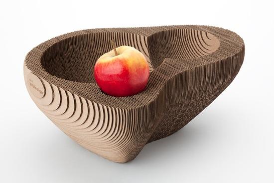 Une coupe à fruits en carton par SEMdesign Une coupe à fruit en carton par SEMdesign