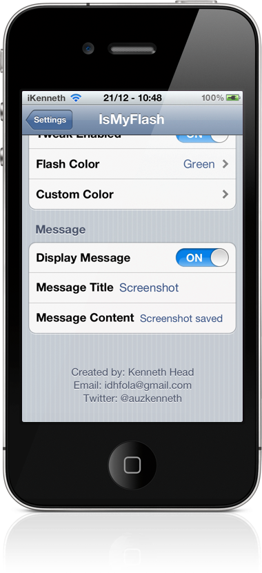 Cydia : Changez la couleur de votre flash avec IsMyFlash Cydia : Changez la couleur de votre flash avec IsMyFlash