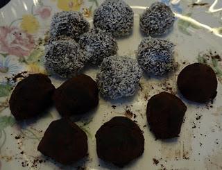 truffes au chocolat noir sans oeufs