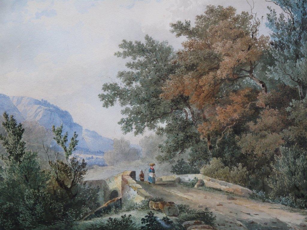 Calame Paysage Quelques Aquarellistes suisses des 18 et 19 ème siècles : Léon Rodolphe Berthoud Alexandre Calame, Abraham Louis Rodolphe Ducros, Balthasar Anton Dunker, Salomon Gessner, Johann Joseph Hartmann, François Keisermann , Charles François Knébel, Gabriel I...