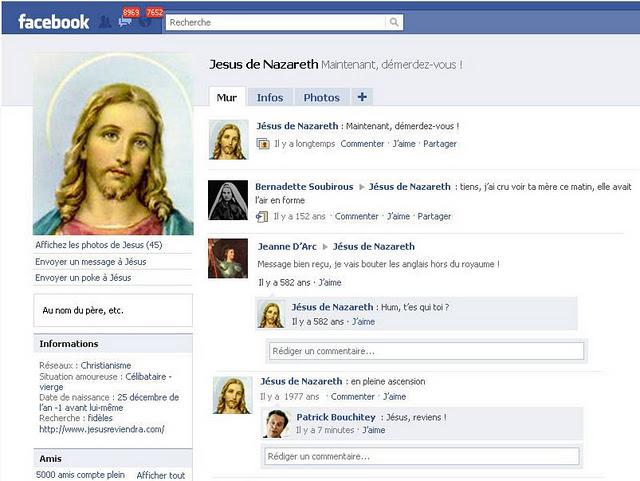 Joyeux Noel : Le Facebook de Jesus
