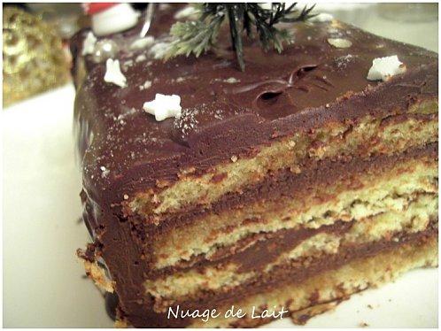 Bûche de Noël Chocolat, Café, Whisky PICT7838