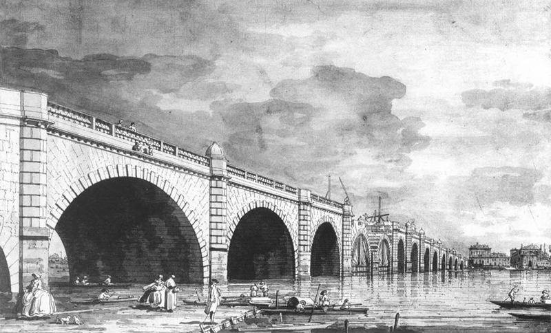 Pont_Sous_Pont_Canaletto_Westminsterbridge 1 Un italien sur la Tamise