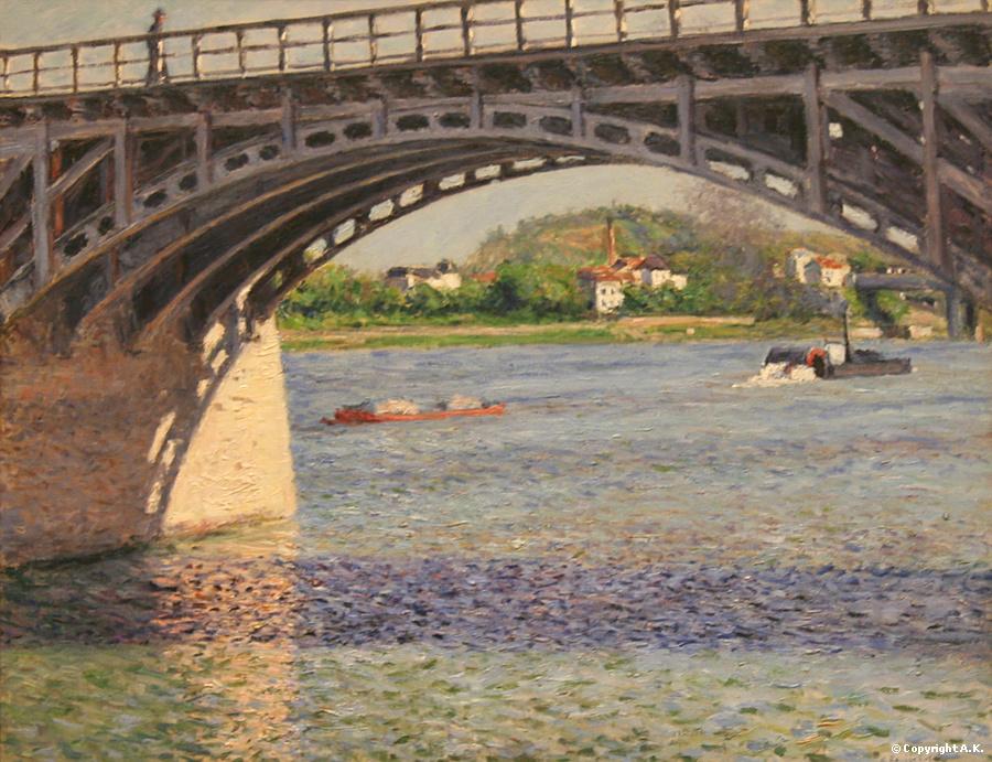 Le Pont d'Argenteuil et la Seine Caillebotte, 1885-1887