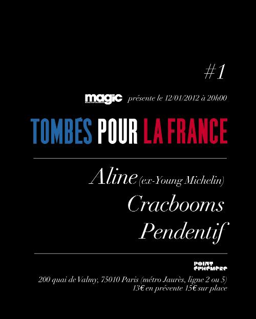 'Tombés Pour La France' avec Aline, Cracbooms et Pendentif