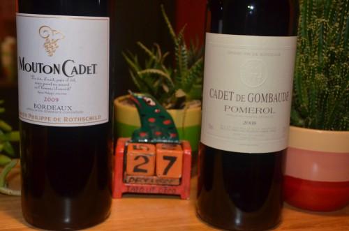 Cadet Roussel a trois bouteilles... mouton-cadet,gombaude-guillot,bordeaux,pomerol,