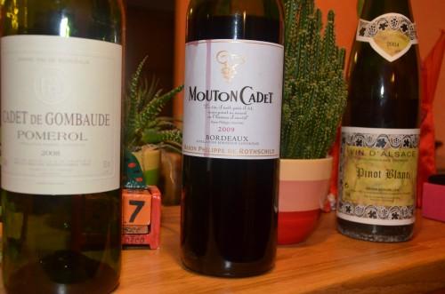 Cadet Roussel a trois bouteilles... mouton-cadet,gombaude-guillot,bordeaux,pomerol,