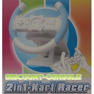 Volant 2in1 kart racer Wii retour de force.