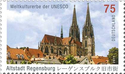Datei:DPAG 2011 Weltkulturerbe der UNESCO Altstadt Regensburg.jpg