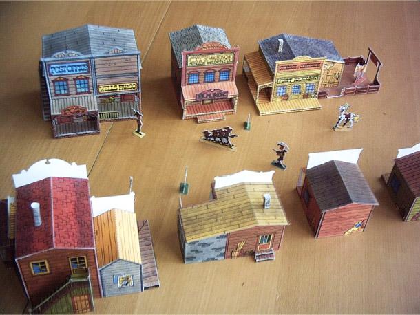 La ville de Lucky Luke en papercraft