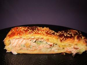 croûte de saumon au beurre d'aneth et échalote croûte de saumon au beurre d'aneth et échalote