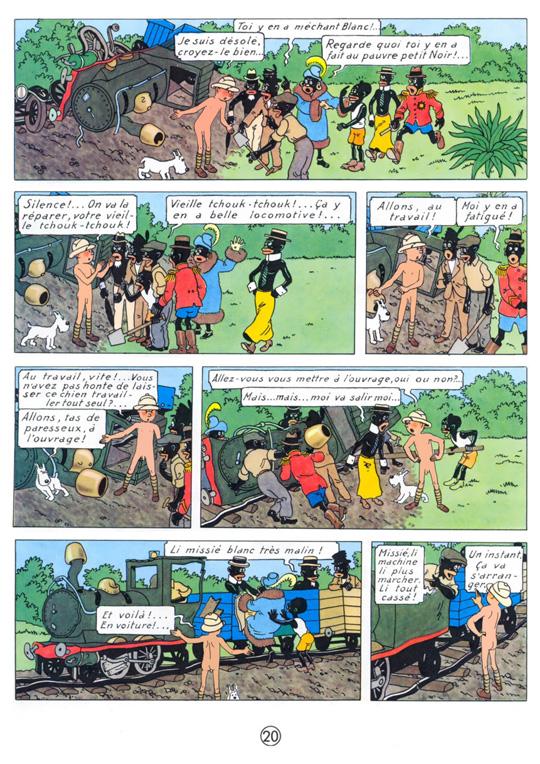 © Tintin au Congo à poil 2011