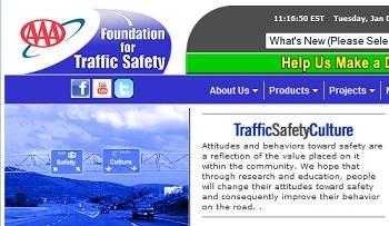 PAGE D'accueil du la foundation for traffic safety