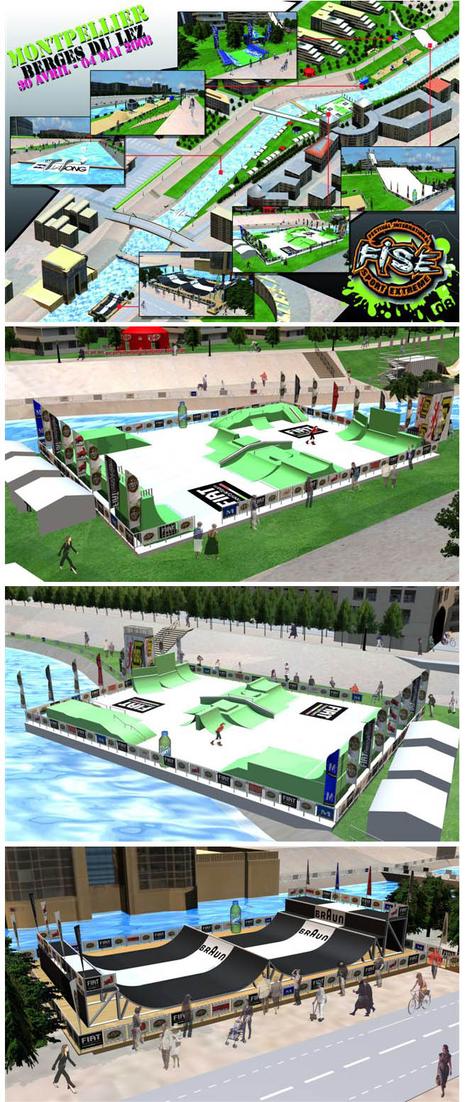 Plans des aires d'évolution du FISE 2008 Plans des aires d'évolution du FISE 2008