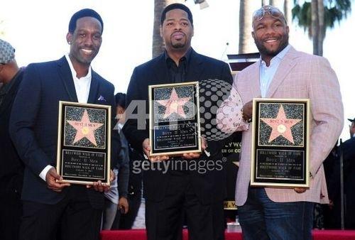 Le groupe Boyz II Men inaugure son étoile sur le Hollywood Walk Of Fame