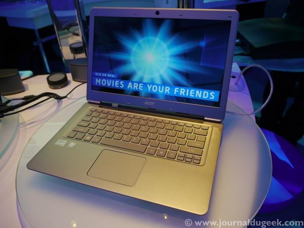  Les Ultrabooks dIntel en photos : Acer Aspire S9, HP Folio 13, Lenovo, LG