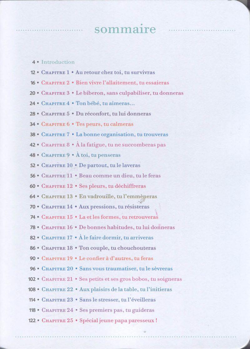 Sommaire cahier jeune maman des paresseuses Sommaire cahier jeune maman des paresseuses