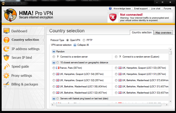 Test du VPN «HideMyAss»