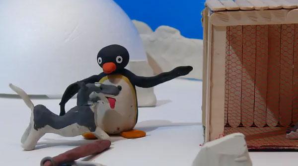 pingu WTF : Pingus et THE THING mixés dans un court métrage