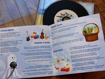 Illustration pour un CD de chansons pour enfants