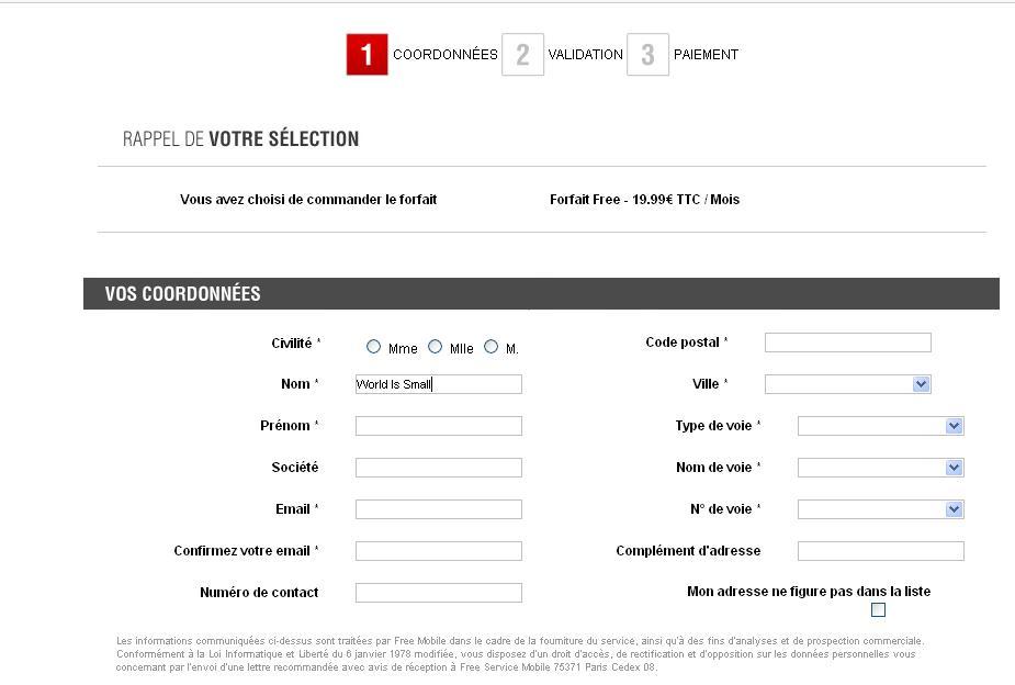 inscription free FREE MOBILE : Inscription pour tous désormais possible!