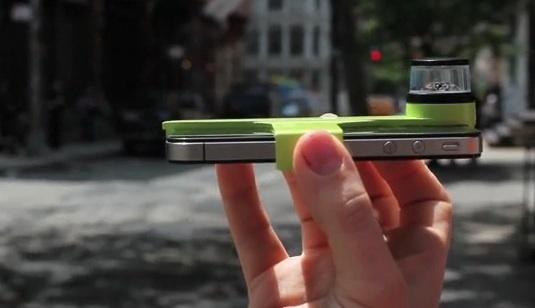 Un accessoire pour faire des vidéos à 360° sur iPhone, avec dot...