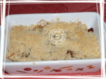 Crumble aux pommes et pépites de chocolat crumble aux pommes et pépites de chocolat