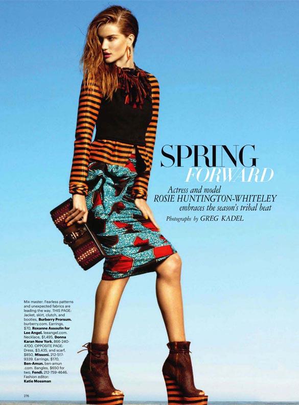 Spring Forward - Rosie Huntington-Whiteley by Greg Kadel for Harper’s Bazaar US (2)