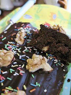 Brownies fondant au chocolat ,noix et noisettes