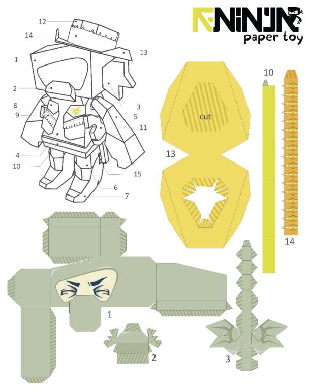 Papertoy ‘T-Ninja Cowboy’
