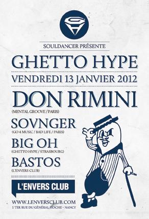 Ghetto Hype @L’Envers Club (Nancy) & Rafiot w/ Don Rimini & Sovnger – 3 + 3 places offertes