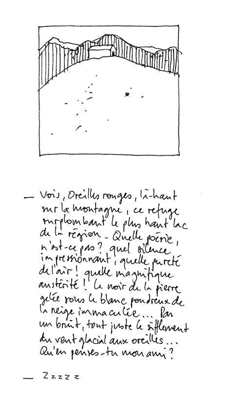 Oreilles rouges n'écoute que d'une oreille