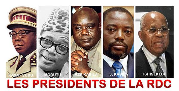 PRESIDENTS-DE-LA-RDC Mythes des personalités congolaises (De Kasavubu à Joseph kabila)
