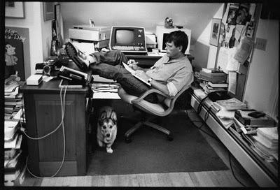 skingatwork Dans le bureau… de Stephen King!