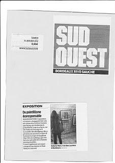 Articles de la presse locale sur l'exposition ERRANCES ayant lieu chez WAN Bordeaux