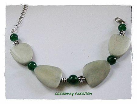 Encore de l'ivoire et du marron pour mes bijoux ! bracelet de pierre er verre vert 2012