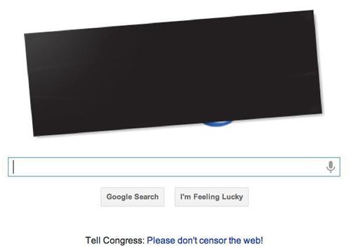 L’action de Google contre la loi SOPA, loi qui pourrait...