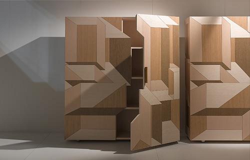 Marqueterie moderne, Bahut Inlay par Front pour Porro Marqueterie moderne, Bahut Inlay par Front pour Porro