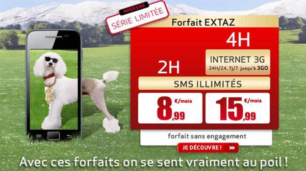 virgin mobile extra Forfait Extaz S chez Virgin Mobile pour contrer Free Mobile