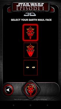 Sélectionnez-Darth Maul-face Select-Darth-Maul-face