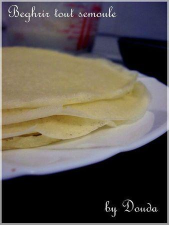 Mes recettes, vos réalisations 49 beghrirs tout semoule lulu