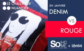 COLOR MATCH #01 : DENIM vs ROUGE COLOR MATCH #01 : DENIM vs ROUGE