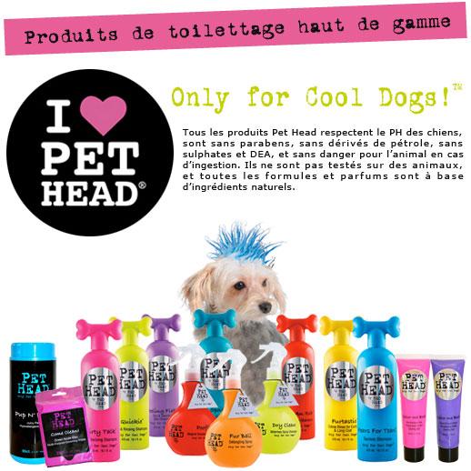 Les produits de toilettage Pet Head pour chiens