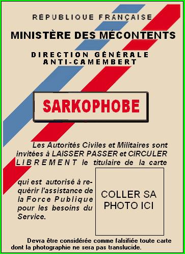 sarkozycartesarkophobehv0 les fonctionnaires ne voteront pas Sarkozy