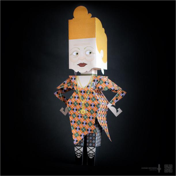 Vivienne Westwood en papertoy