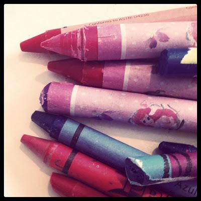 Mes premiers amours :: les crayons de cire!
