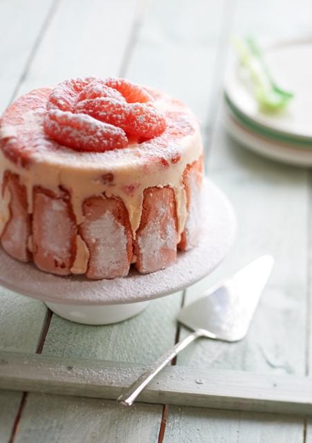 CHARLOTTE ROSE AU PAMPLEMOUSSE DE FLORIDE web Charlotte rose au pamplemousse de Floride