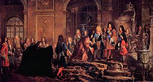 Versailles, vie de cour dans la galerie des glaces Versailles, vie de cour dans la galerie des glaces